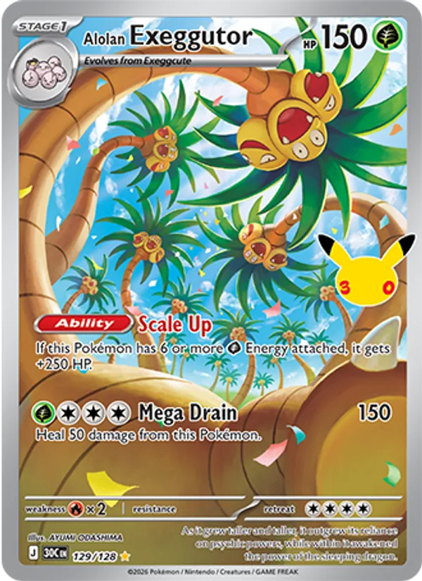 Alolan Exeggutor — ME: 30th Celebration #129/128