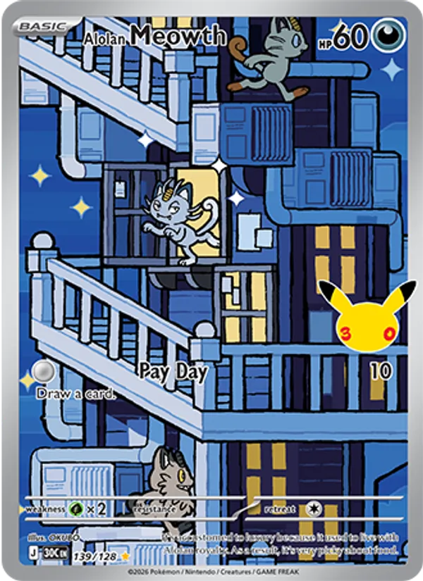 Alolan Meowth — ME: 30th Celebration #139/128