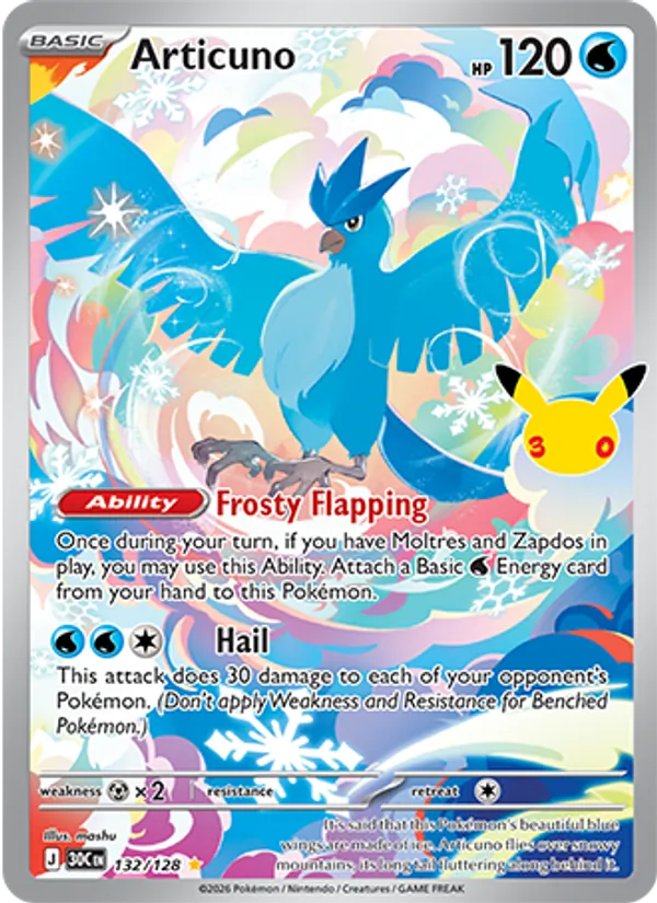 Articuno — ME: 30th Celebration #132/128