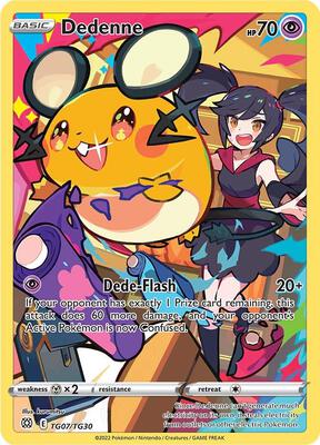 Dedenne — SWSH09: Brilliant Stars Trainer Gallery #TG07/TG30