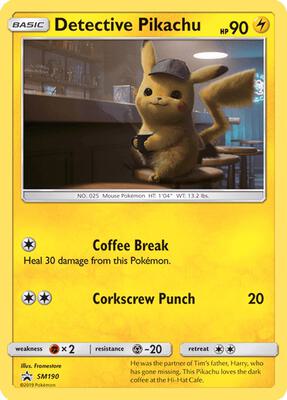 Detective Pikachu — SM Promos #SM190
