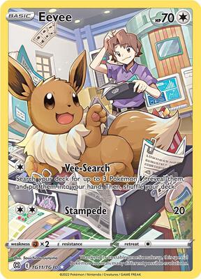 Eevee — SWSH09: Brilliant Stars Trainer Gallery #TG11/TG30