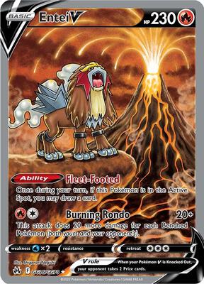 Entei V — SWSH: Crown Zenith: Galarian Gallery #GG36/GG70
