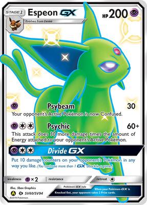 Espeon GX — Hidden Fates: Shiny Vault #SV60/SV94