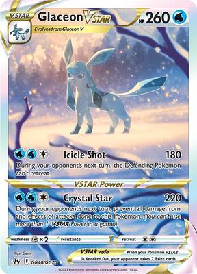 Glaceon VSTAR — SWSH: Crown Zenith: Galarian Gallery #GG40/GG70