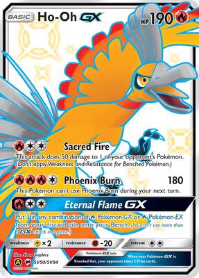 Ho-Oh GX — Hidden Fates: Shiny Vault #SV50/SV94