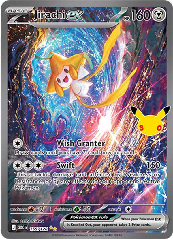 Jirachi ex — ME: 30th Celebration #155/128