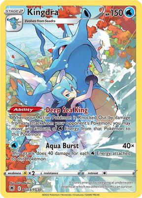 Kingdra — SWSH10: Astral Radiance Trainer Gallery #TG03/TG30
