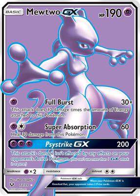 Mewtwo GX (Full Art) — Shining Legends #72/73