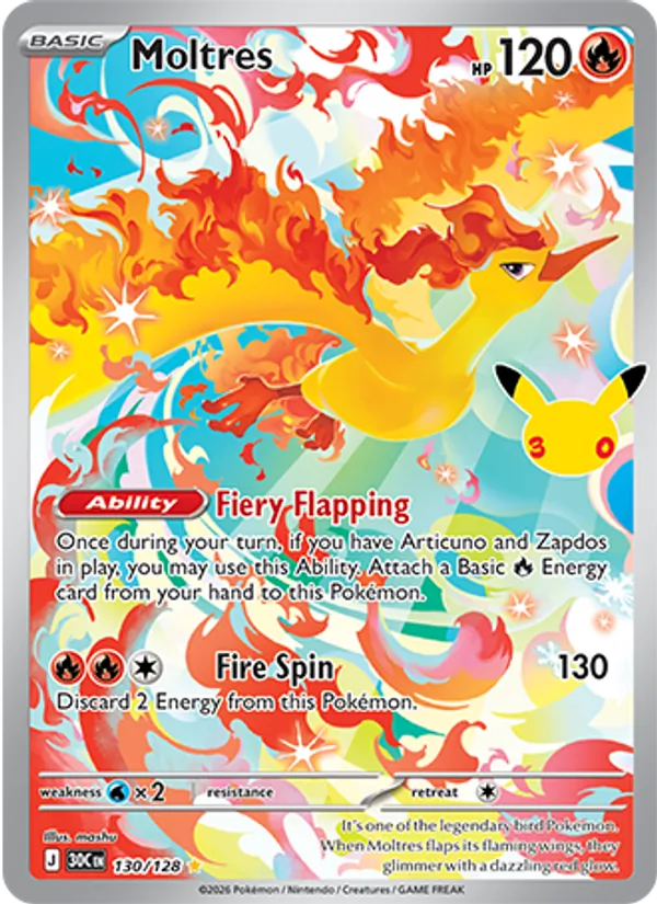 Moltres — ME: 30th Celebration #130/128