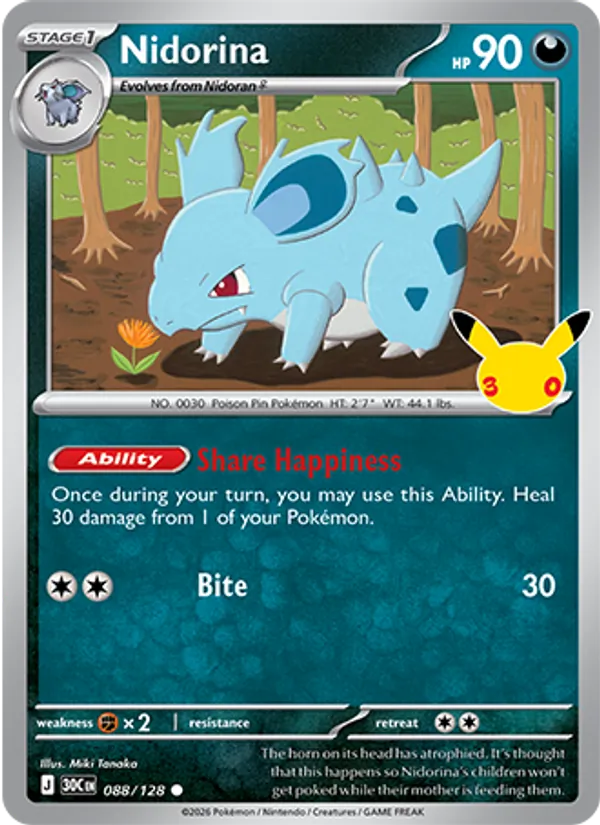 Nidorina — ME: 30th Celebration #088/128