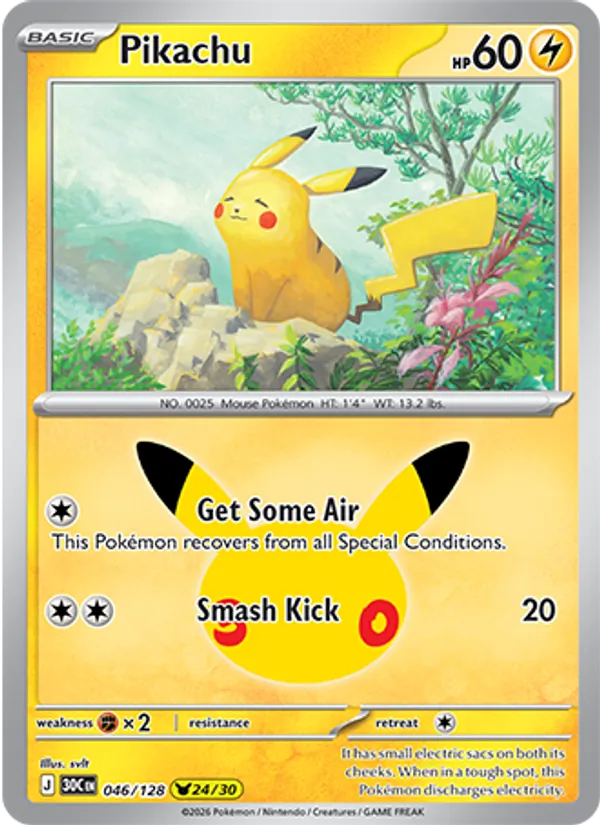 Pikachu — ME: 30th Celebration #046/128