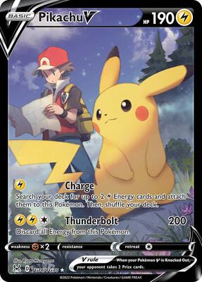 Pikachu V — SWSH11: Lost Origin Trainer Gallery #TG16/TG30
