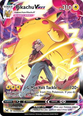 Pikachu VMAX — SWSH11: Lost Origin Trainer Gallery #TG17/TG30