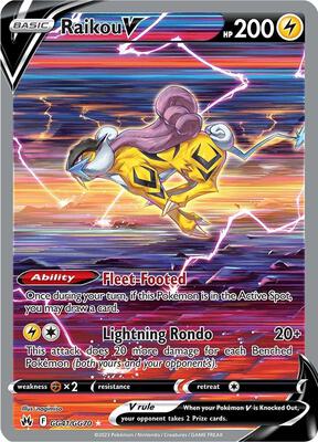 Raikou V — SWSH: Crown Zenith: Galarian Gallery #GG41/GG70