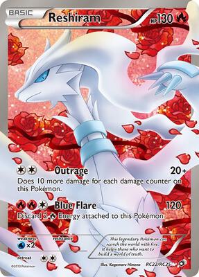 Reshiram (Full Art) — Legendary Treasures: Radiant Collection #RC22/RC25