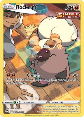 Rockruff — SWSH12: Silver Tempest Trainer Gallery #TG07/TG30