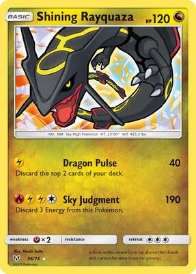 Shining Rayquaza — Shining Legends #56/73
