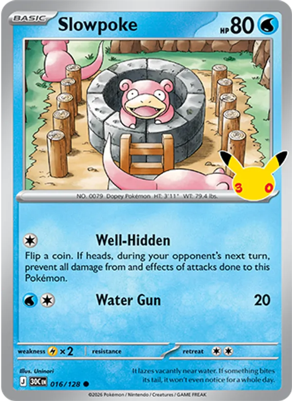 Slowpoke — ME: 30th Celebration #016/128
