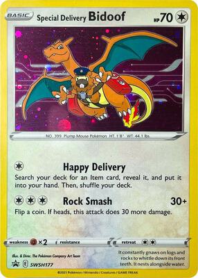 Special Delivery Bidoof — SWSH: Sword & Shield Promo Cards #SWSH177