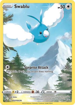 Swablu — SWSH: Crown Zenith: Galarian Gallery #GG27/GG70