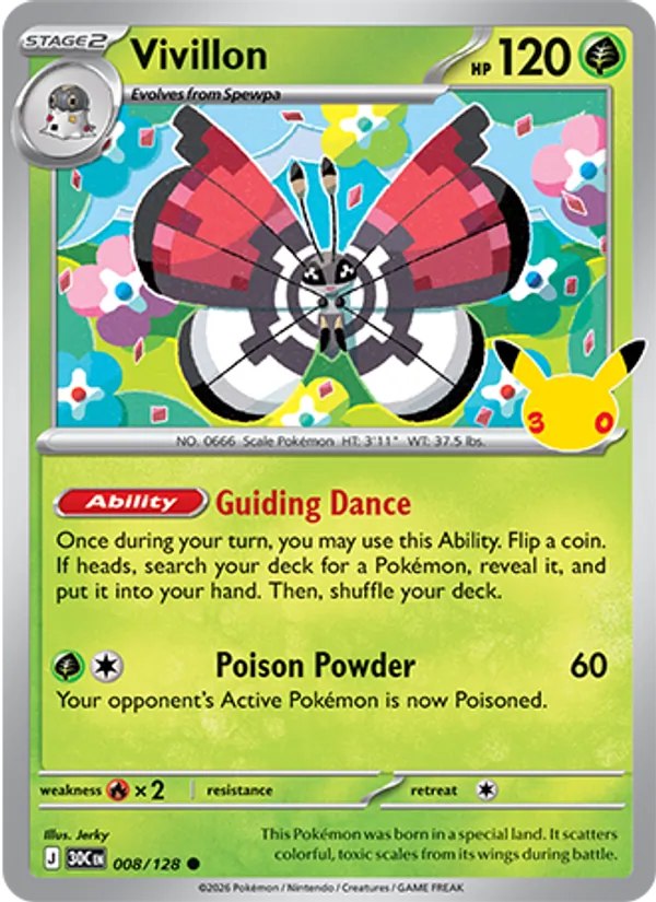 Vivillon — ME: 30th Celebration #008/128