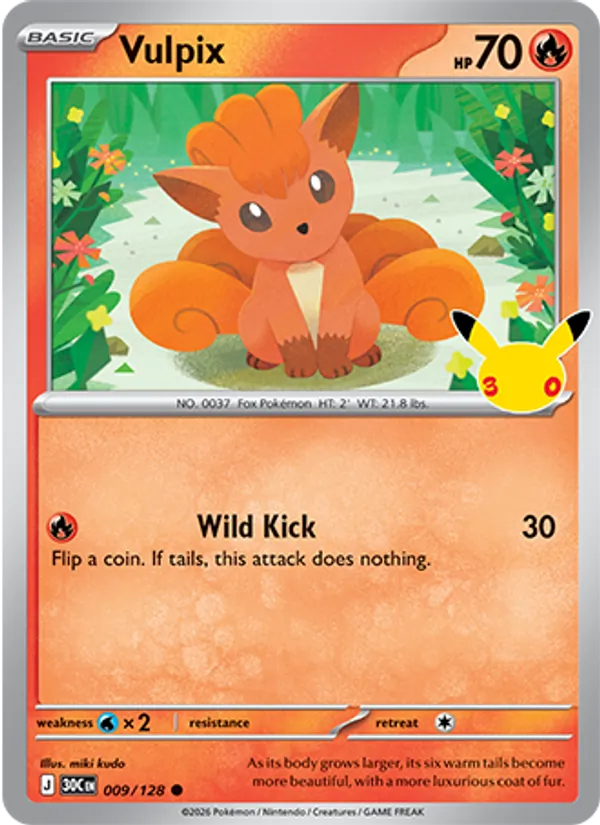 Vulpix — ME: 30th Celebration #009/128