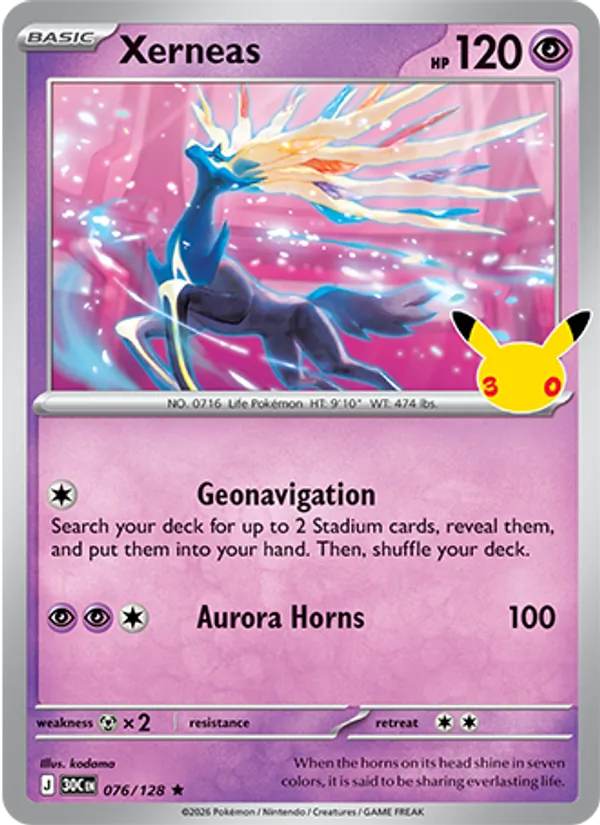 Xerneas — ME: 30th Celebration #076/128