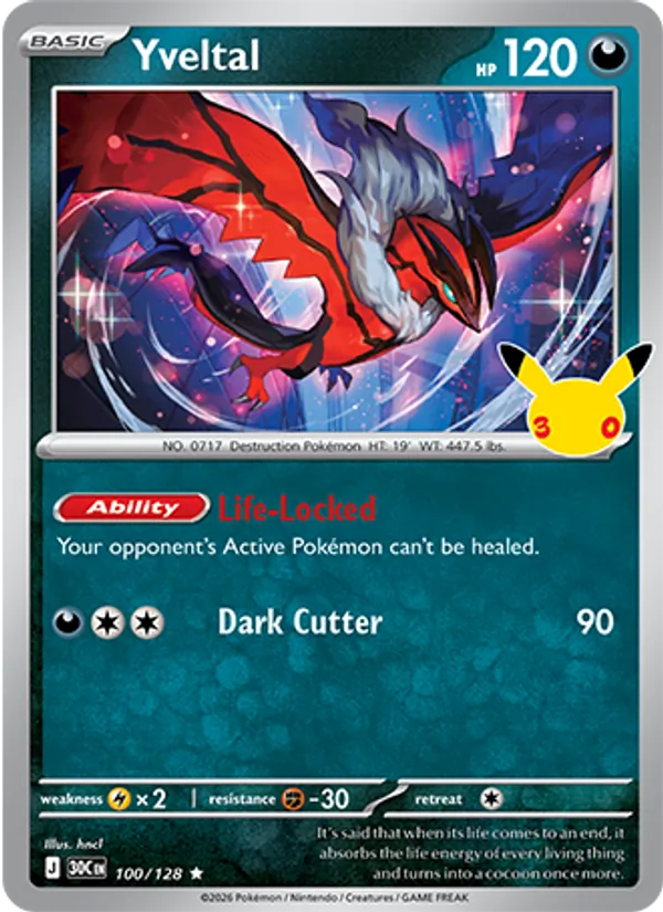 Yveltal — ME: 30th Celebration #100/128