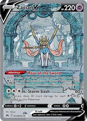 Zacian V — SWSH: Crown Zenith: Galarian Gallery #GG48/GG70