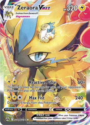 Zeraora VMAX — SWSH: Crown Zenith: Galarian Gallery #GG42/GG70